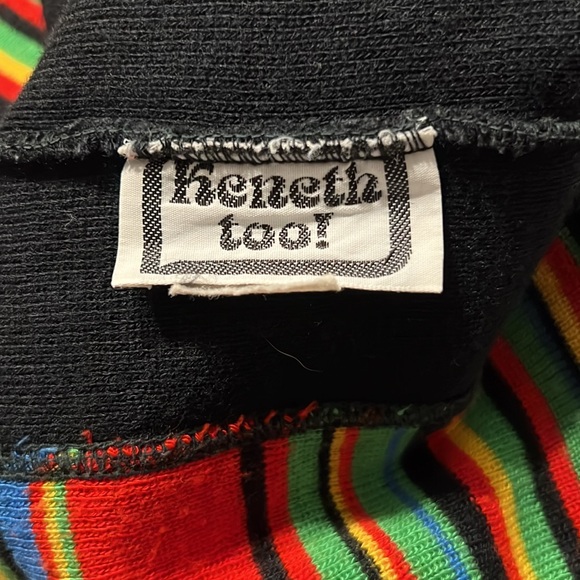 Keneth Too! - 70's/80's Technicolor Pullover Sleeveless Sweater - Size M/L - Picture 7 of 7